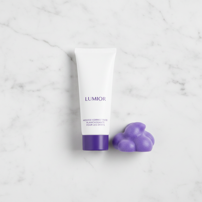 LUMIOR™ Violet Glow — Dentifrice Blanchissant Violet  | Correction de Teinte | Résultat Dès J+1