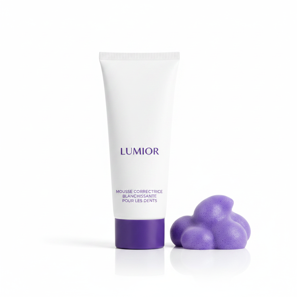 LUMIOR™ Violet Glow — Dentifrice Blanchissant Violet  | Correction de Teinte | Résultat Dès J+1