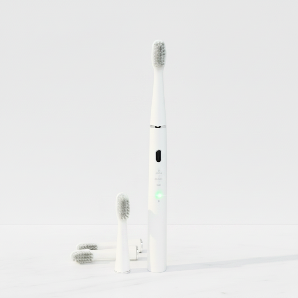 LUMIOR™ Sonic  Blanc — Brosse à Dents Électrique Sonique · 40 000 Vibrations · Nettoyage Niveau Dentiste · Batterie 60 Jours