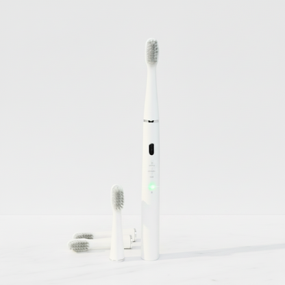 LUMIOR™ Sonic  Blanc — Brosse à Dents Électrique Sonique · 40 000 Vibrations · Nettoyage Niveau Dentiste · Batterie 60 Jours