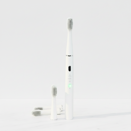 LUMIOR™ Sonic  Blanc — Brosse à Dents Électrique Sonique · 40 000 Vibrations · Nettoyage Niveau Dentiste · Batterie 60 Jours