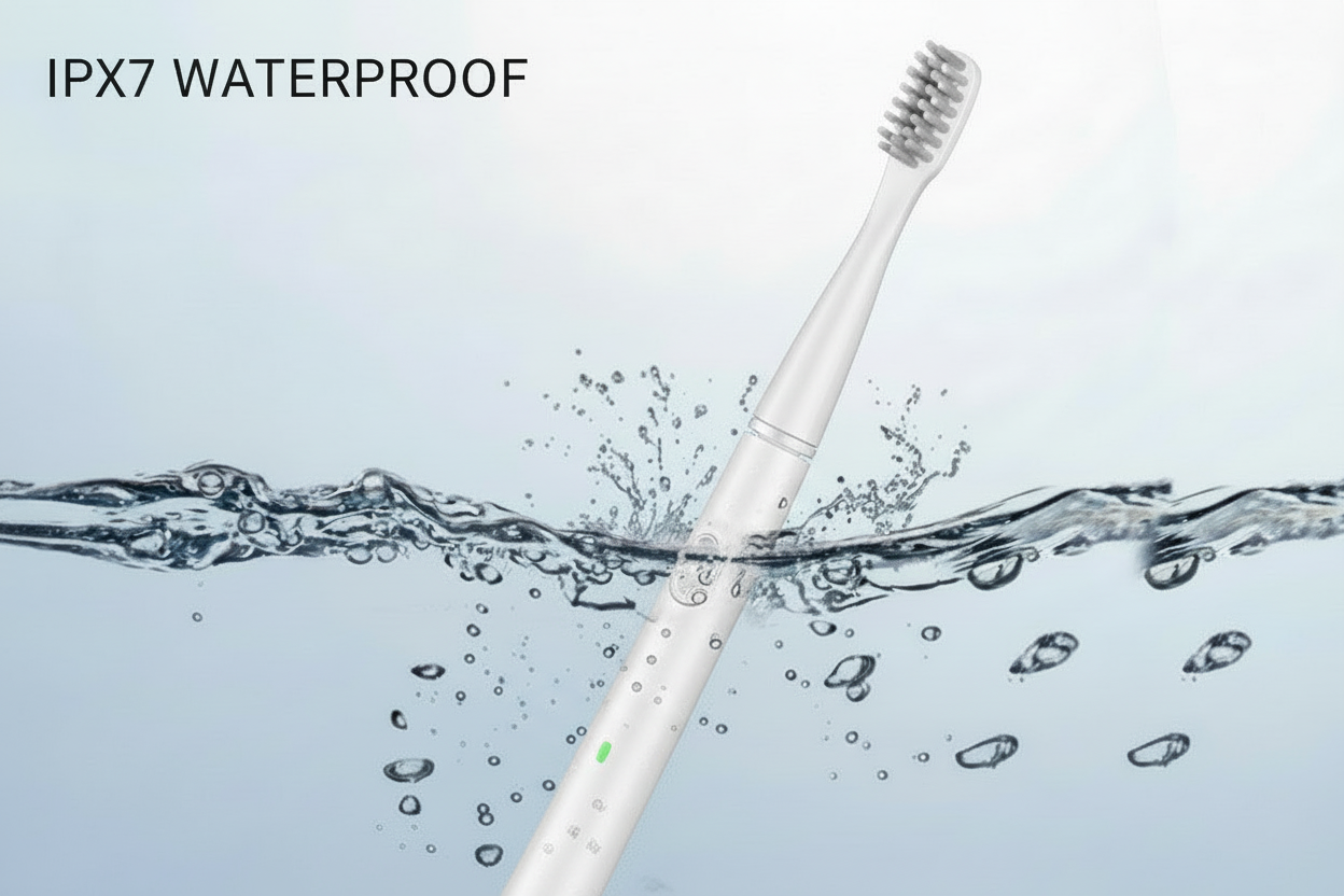 LUMIOR™ Sonic  Blanc — Brosse à Dents Électrique Sonique · 40 000 Vibrations · Nettoyage Niveau Dentiste · Batterie 60 Jours