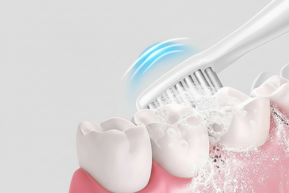 LUMIOR™ Sonic  Blanc — Brosse à Dents Électrique Sonique · 40 000 Vibrations · Nettoyage Niveau Dentiste · Batterie 60 Jours