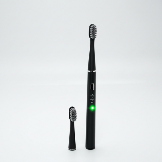 LUMIOR™ Sonic Noir — Brosse à Dents Électrique Sonique · 40 000 Vibrations · Nettoyage Niveau Dentiste · Batterie 60 Jours