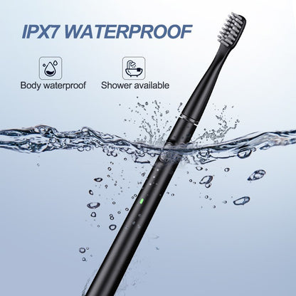 LUMIOR™ Sonic Noir — Brosse à Dents Électrique Sonique · 40 000 Vibrations · Nettoyage Niveau Dentiste · Batterie 60 Jours